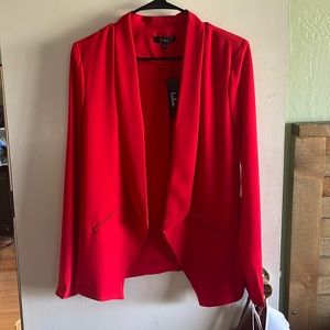 Red lightweight blazer